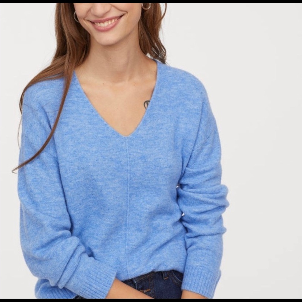 H&M Light Blue Fine Knit Sweater